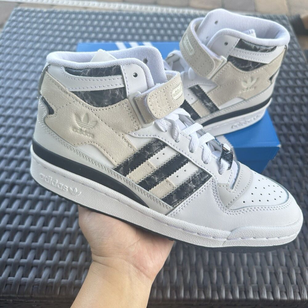 Adidas Forum Mid Women's Athletic Shoes White Black GY9506